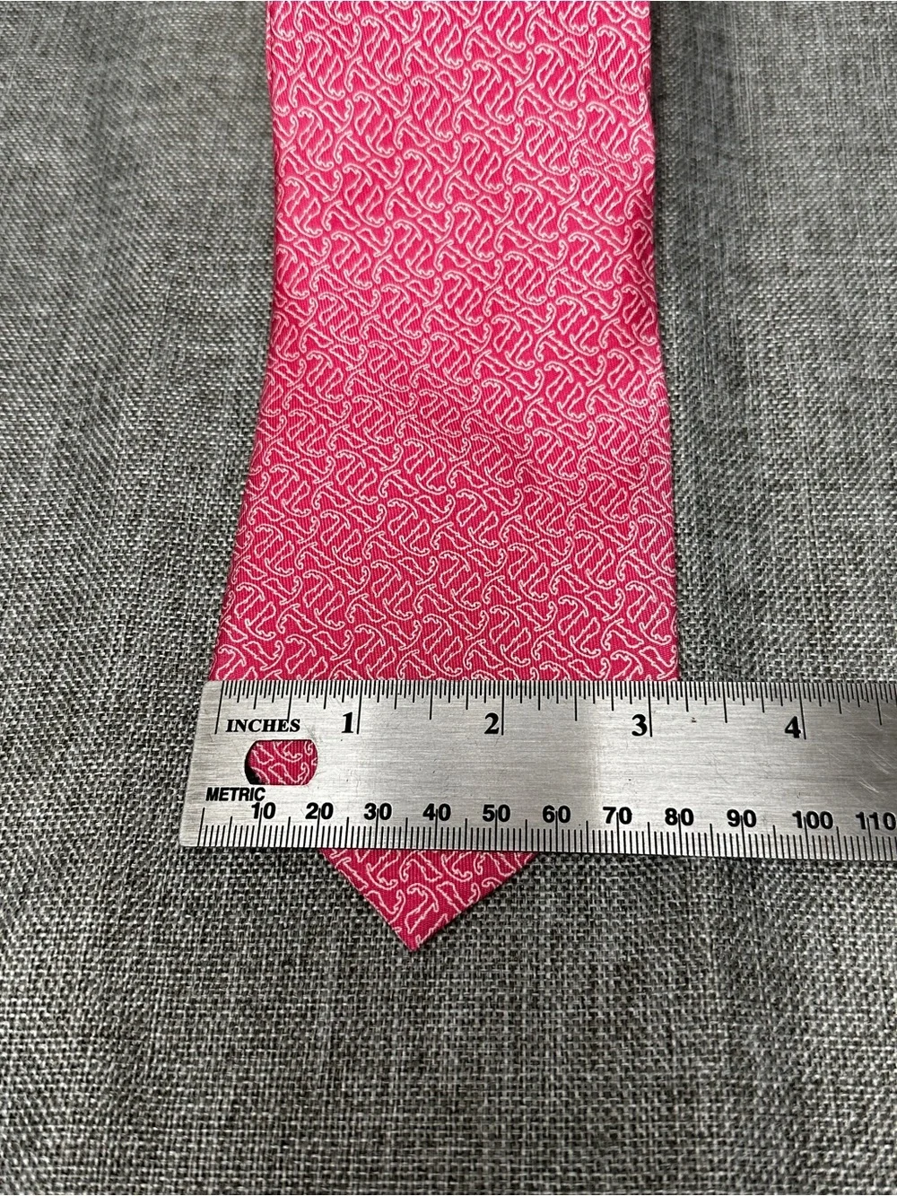 Vineyard Vines Puritan Cape Cod Tie Extra Long XL Red Pink Map Print 65.5”
